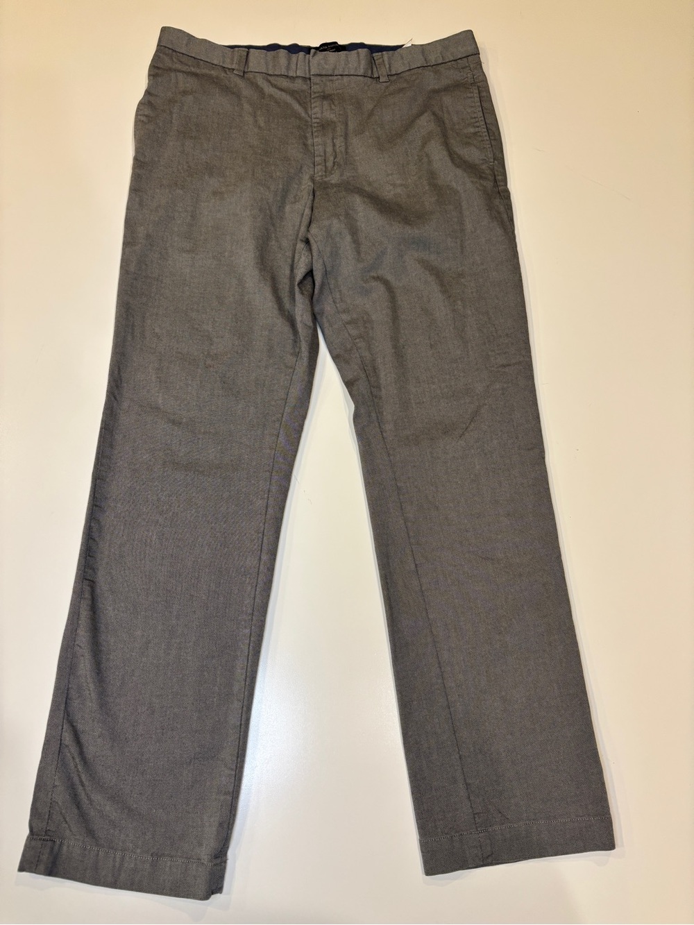 Banana Republic Heathered Gray Men's Dress Pants Sz 36x32 Career Business Dress